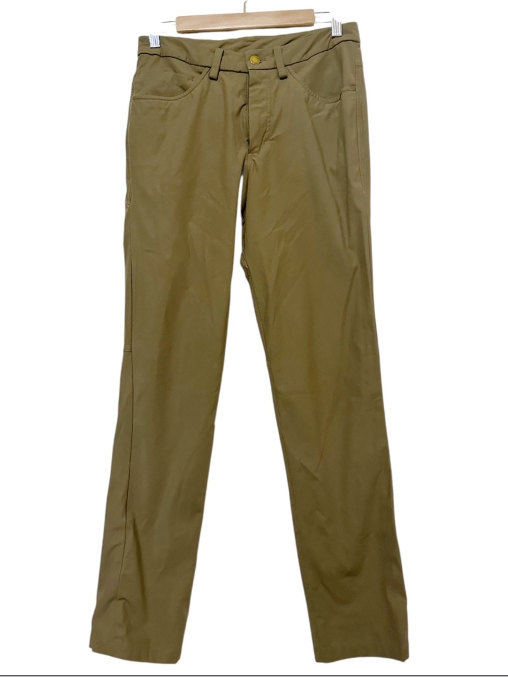 Lululemon Men's ABC Slim-Fit 5-Pocket
Warpstreme Pants Artifact Brown Size 28 - Picture 2 of 6